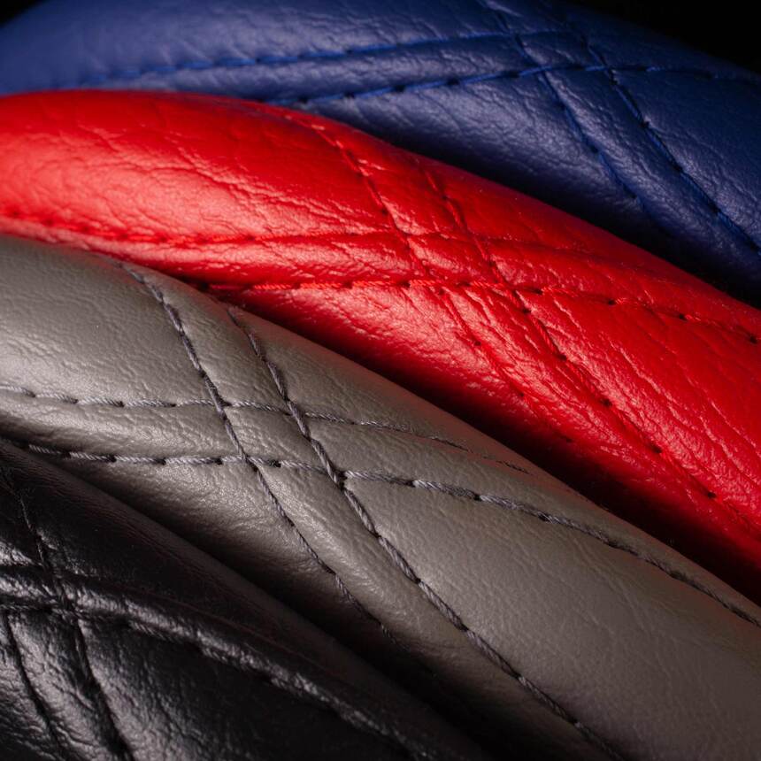 Оплётка на руль Car Performance, искусственная кожа CP-2012 BL (L)