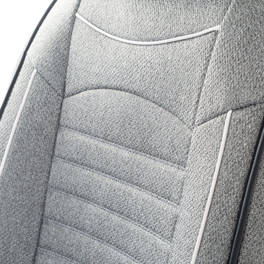 Каркасные накидки на передние сиденья "Car Performance", 2 шт., гобелен CUS-2082 L.GY