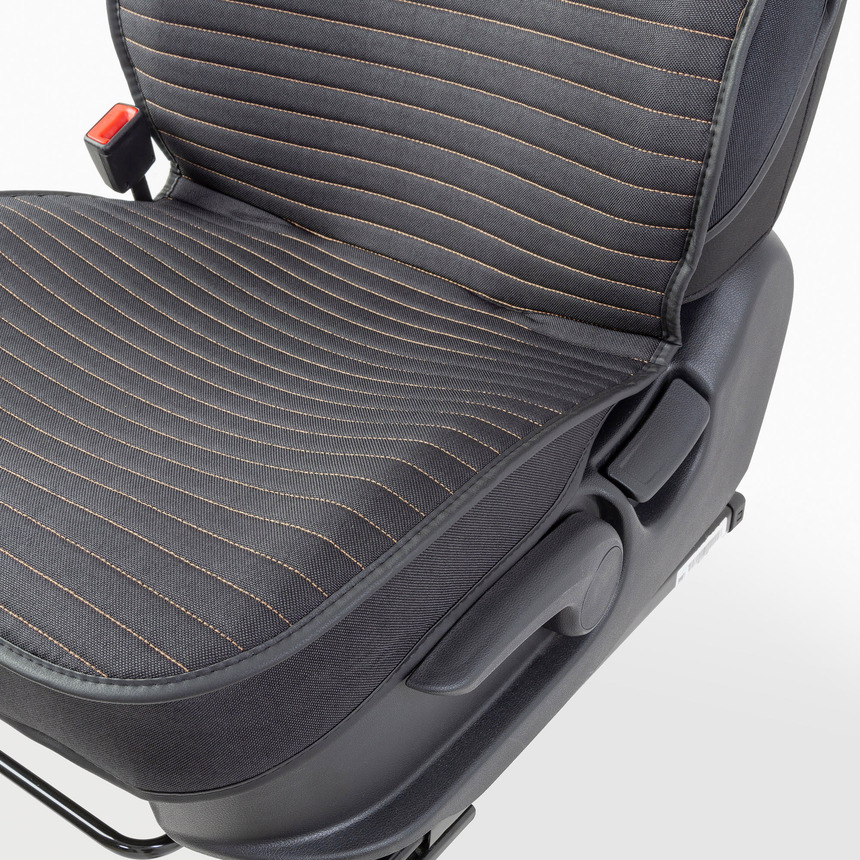 Каркасные накидки на передние сиденья "Car Performance", 2 шт., fiberflax CUS-2022 BK/BE