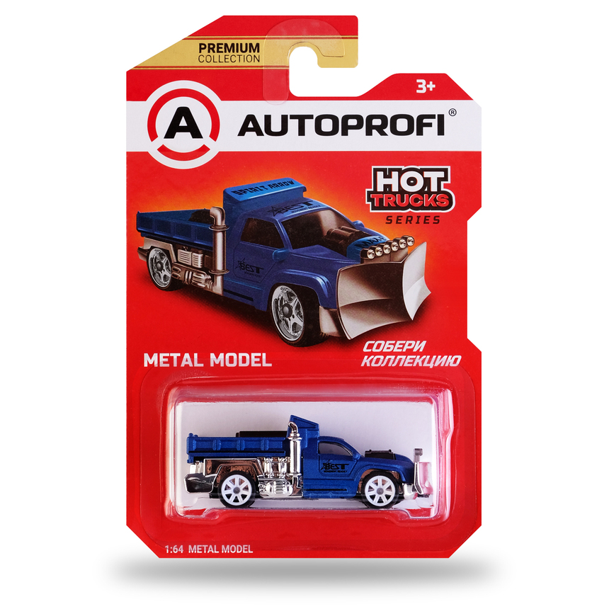 Машинка коллекционная 1:64, Серия HOT TRUCKS, TRU-004 TRU-004 BL