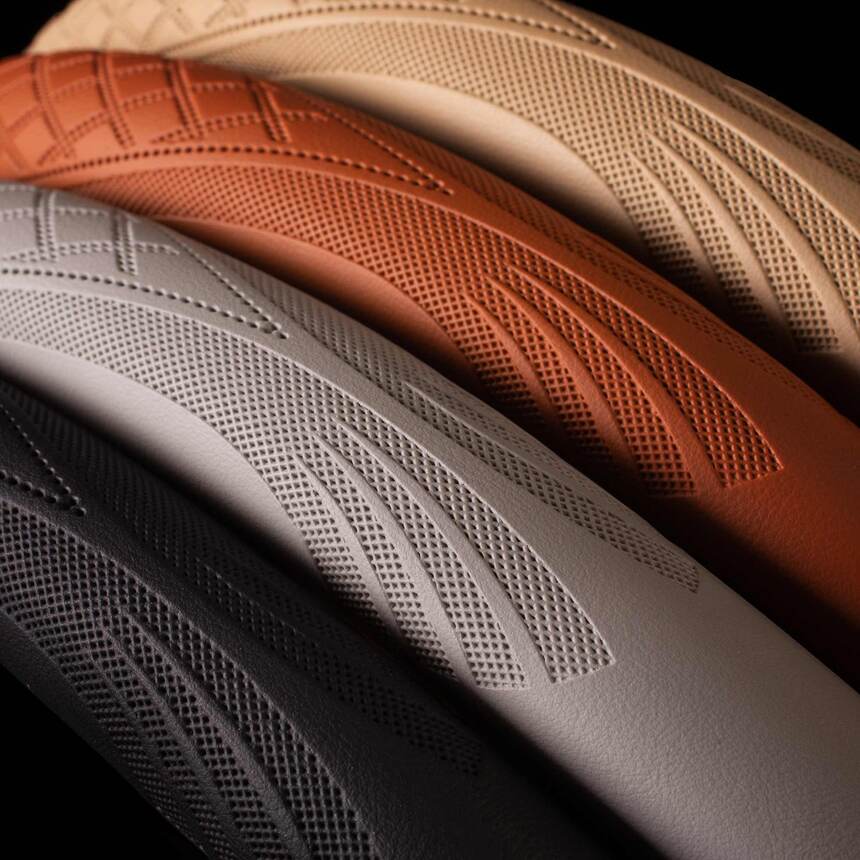 Кожаная оплётка на руль Car Performance, экокожа CP-2010 GY (L)