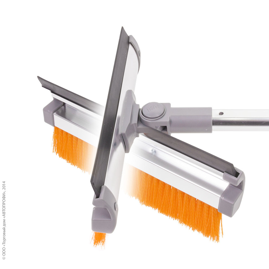 Щетка для снега "AUTOPROFI" SB-1462 GY/ORANGE