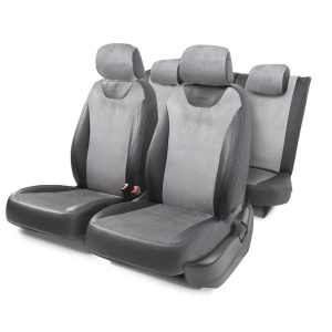 Чехлы на сиденья модельные алькантара VOLKSWAGEN JET-1Sd(03+)40-60 A BK/D.GY